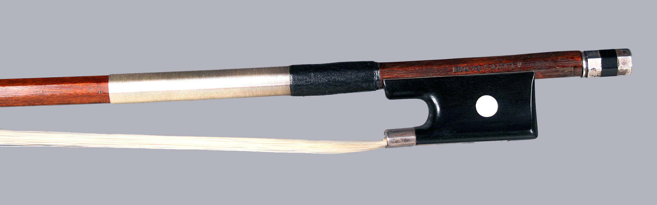 French violin bow by Joseph Alfred Lamy Pere, ca. 1890 - Image 2