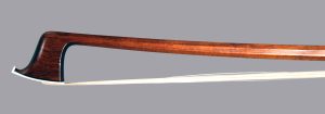 German violin bow by Johann Christoph Nurnberger for Richard Weichold, Dresden, ca. 1890