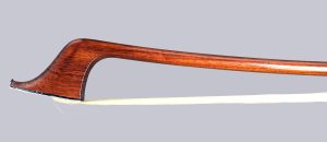 French bass bow by E.A. Ouchard, ca. 1935.