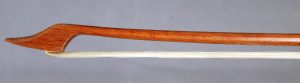 German baroque style violin bow, H.R. Pfretzschner