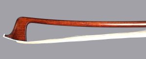A rare French 1/2 size violin bow made by Joseph Alfred Lamy Pere, ca. 1910.