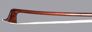 A rare French 3/4 size violin bow made by Joseph Alfred Lamy Pere, ca. 1910.