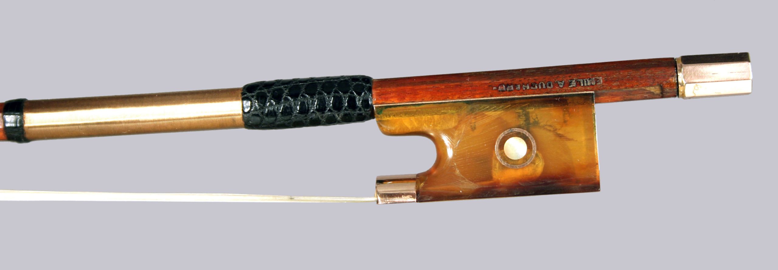 French violin bow by E.A. Ouchard, 1950. - Image 2