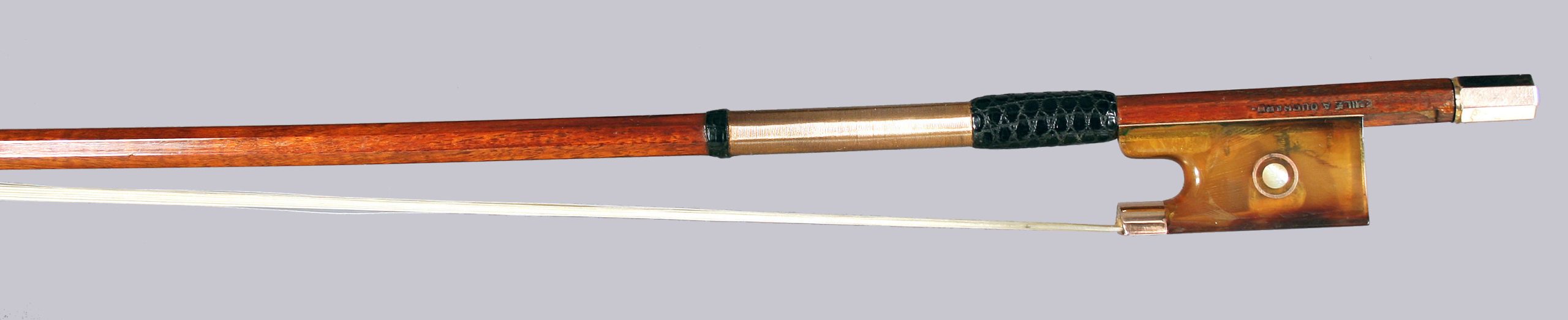 French violin bow by E.A. Ouchard, 1950. - Image 4
