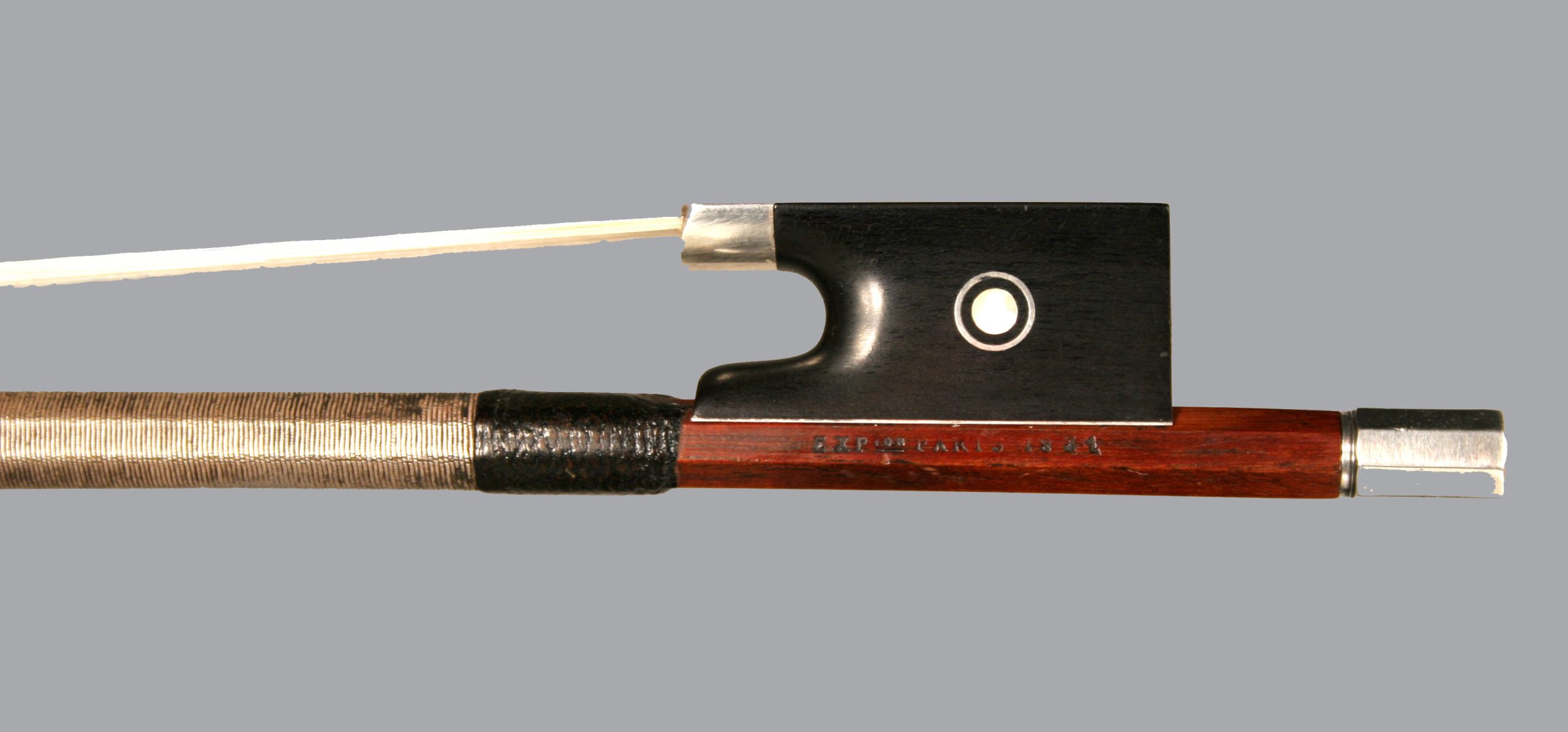 French violin bow made by Andre Richaume for and branded by Victor Fetique, 1931 Paris expo. - Image 3